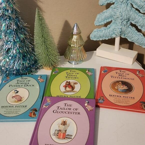 Book lot of 4 The tales of Beatrix Potter animal stories collection mouse squir - Picture 4 of 12